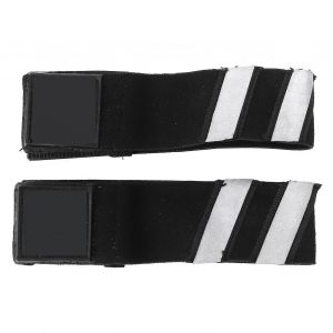 2pcs / Set Bike Reflective Leg Strip Scratch Resistance Outdoor Bike Safety Riding Belt For Ridingwhite - Neuf