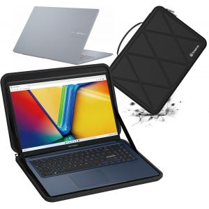 Housse De Protection Rigide En Eva Compatible Avec Asus Vivobook Pro 15 Oled K6502 15,6"" Et Sac Antichoc (X8275) - Neuf
