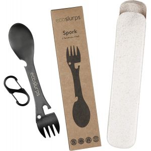 Kalanka-Spork Gift Pour Papa | Camping Cuill&egrave;re Fourchette Couteau Ouvre-Bouteille | Ensemble De Couverts En Titane | Gadget De Randonn&eacute;e En Plein Air - Neuf