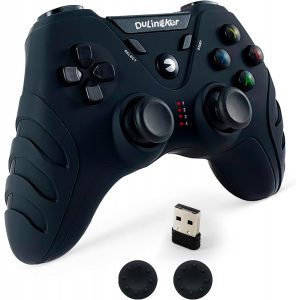 Manette Pc Sans Fil, Ps3 Pc Manette Gamepad Avec Hall Effect Joystick Et Double Vibration, Sans Fil 2,4g Gamer Manettes Pour Windows 11 10 8, Ps3, Android Tv, Tv Box, Steam, Raspberry Pi - Neuf