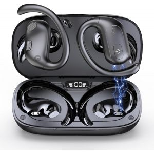 KARWL-Écouteurs Ouvert Bluetooth Casque De Charge Sans Fil Crochets Rotatifs Boîtier De Charge Avec Affichage Numérique,Basses Puissantes,Ai Casque Traduction Buletooth Écouteurs De Traduction En 135 - Neuf