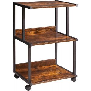 Ulteronixshop-Support d'imprimante avec &eacute;tag&egrave;re de Rangement, Table d'imprimante &agrave; 3 Niveaux avec roulettes, Chariot d'imprimante pour Organisation de Bureau &agrave; Domicile TPS001H - Neuf