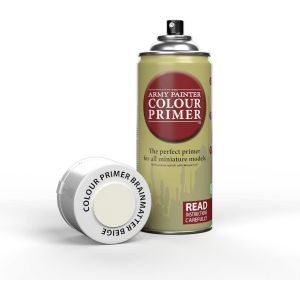 Sansh-, Colour Primer Brainmatter Beige, 400 Ml Spray Acrylique Beige Matière Cérébrale, Apprêt Pour La Peinture De Figurines Warhammer Et Donjon Et Dragon - Neuf