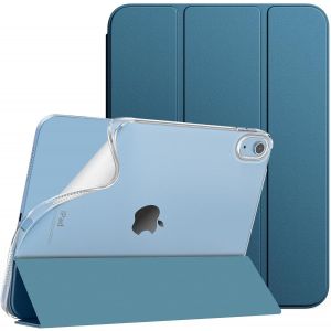 Coque Pour Ipad A16 11ème Génération 11 Pouces 2025, Ipad 10ème Génération 2022 10,9 Pouces, Mince Étui Tri-Fold En Tpu Souple Translucide Avec Réveil/Sommeil Auto, Bleu Cobalt - Neuf