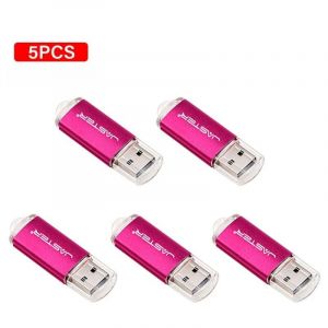 KALPZ-5 Pièces Lot Jaster Clé Usb 128Gb Différentes Couleurs Clé Mémoire 64Gb Mini U Disque 32Gb Volume Ventes Stylo Drive16Gb Promotionnel,(128Mb Not Gb),Rose - Neuf