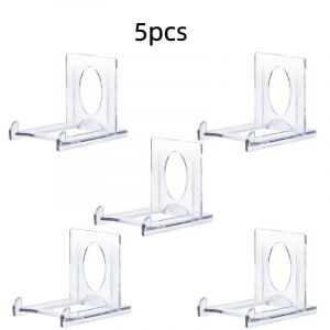 Présentoir De Pièces De Monnaie En Acrylique Transparent,10/5/3 Pièces,Support De Cartes De Chevalet,Capsule De Défi Commémorative,Supports De Médaille.5pcs. - Neuf