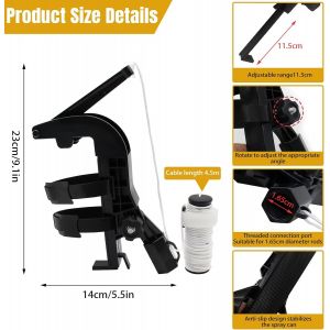 ASFASFq-Rallonge de bombe aérosol - Rallonge de bombe aérosol guêpe, support de bombe aérosol frelons, rallonge de bombe aérosol angle réglable tige de pulvérisation pour bombe aérosol mousse guêpe s - Neuf