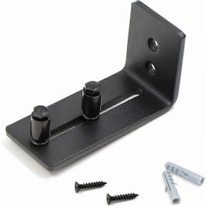 Guide roulant pour porte coulissante - avec 2 roulettes - pour porte coulissante - Noir - Neuf