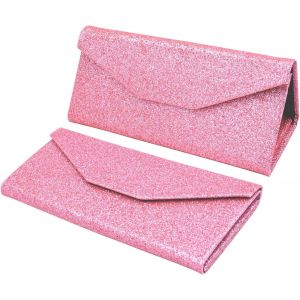 CAUC-&Eacute;tui Pliable &agrave; Lunettes de Soleil - Bo&icirc;te Rigide [Triangulaire] avec [Fermeture Magn&eacute;tique] et Doublure Int&eacute;rieur Protection Vue Lecture Fashion Design Unisexe Femme Homme Enfant Voiture Mode - Neuf