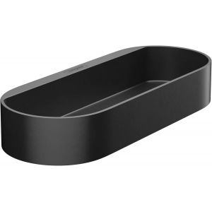hansgrohe WallStoris - Support douchette, Support douche réglagle, Accessoire salle de bain sans percage, Accessoire Douche, Noir mat, 27917670 - Neuf