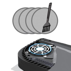 Filtre Anti-Poussière Pour Ventilateur Ps5 Avec 4 Cache-Poussière,Pour Ps5 Pro,Ps5 Slim,Ps5 Legacy - Neuf