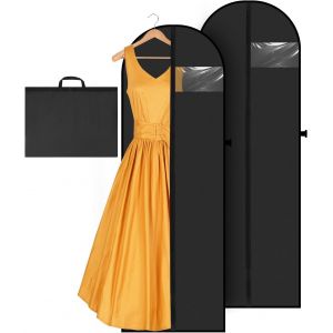 Mevronisshop-2pcs Housse Robe De Mari&eacute;e,180x60cm Housse Robe Longue Avec Fermetures &Eacute;clair,Housse Vetements &Agrave; Suspendre Pour Robes De Mari&eacute;e,Costumes, Manteaux - Neuf