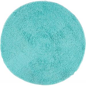 KAL-Tapis De Bain Coton Rond Ø57Cm Vert Pastel - Neuf