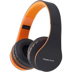 Casque Bluetooth sans Fil-Casque sans Fil avec Micro intégré-Hi-FI Stereo-Micro SD/TF,FM Radio-Casque Pliables-pour iPhone/Android/iPad/Ordinateurs Portables (Orange) - Neuf