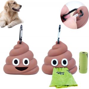 Distributeur De Sac Ordures Pour Animaux Support De Sac De Merde 2pcs Distributeur De Sac De Merde &Eacute;tanche Distributeur De Sac Pou - Neuf