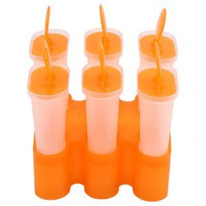 Hjlian Lot De 6 Moules A Glace Reutilisables En Plastique Pour Faire Des Glaces A L'eau Ou Des Desserts - Neuf