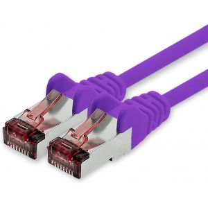 KAL-C&acirc;ble R&eacute;seau Cat.6 20M Violet - 1 X C&acirc;ble Ethernet Lankabel Cat6 C&acirc;ble R&eacute;seau Lan Sftp Pimf Patch Cable 1000 Mbit S - Neuf