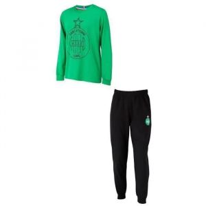 10 Ans - Pyjama Enfant - As Saint Etienne - Collection Officielle - Vert - Manches Longues - Gar&ccedil;on - Neuf