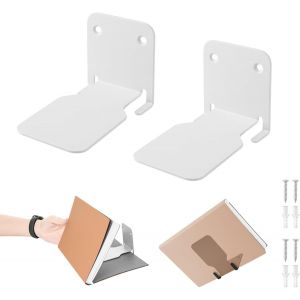 Tianyi-Etagere Murale Livre Invisible Bibliothèque - 2 Pièces Étagères À Livres Flottantes Multifonctionnelle En Métal Avec Support Caché Pour Maison Bureau Salle De Classe Et Librairie (Blanc) - Neuf