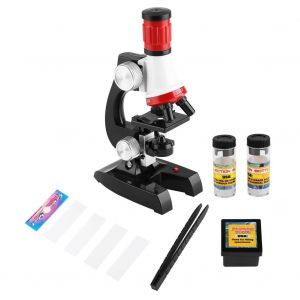 1pc 100-1200x Biologie Science &Eacute;tudiant Microscope Laboratoire Led Loupe Enfant Jouet - Neuf