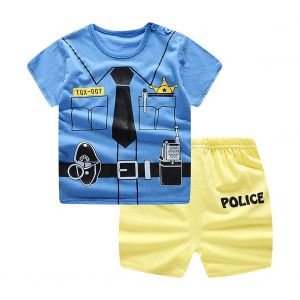 Ensemble D'ete Pour Bebe, T-Shirt A Manches Courtes Et Short (73) - Neuf