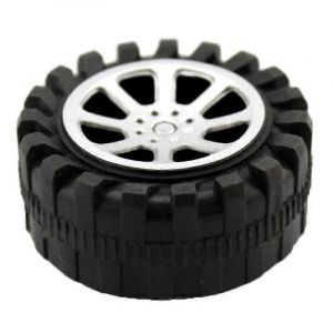 29 * 47mm Mini Roues De Voiture Jouet DIY Modèle Roue En Plastique Pneus Miniature Pneus Noirs Pièces De Robot Assemblées Drop Accessoires Faits À La Main - Neuf