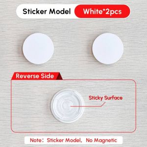 Pour Magsafe Support De Prise Magn&eacute;tique Support Pour Iphone 15 14 13 Pro Max Redmi Note 12 Samsung Popping Support De T&eacute;l&eacute;phone Dans Le Bureau.Sticker White 2pcs. - Neuf