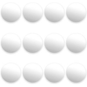 Lot de 12 baby-foots blancs lisses de qualit&eacute; sup&eacute;rieure pour tables standard - Durables, rapides et au design classique pour une exp&eacute;rience de baby-foot ultime - Neuf