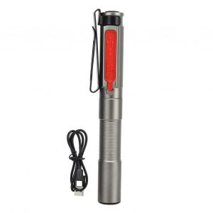 Lampe de poche LED Étanche de type C Charge Portable Mini Pen Lampe de poche pour l'inspection des espaces restreints Usage médical - Neuf