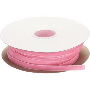 Kal-Ruban En Velours Pour Emballage Cadeau De 50 Yards X 3/8 Pouce, 44m X 0,6cm,Couleur Rose Clair, Ruban En Velours Simple Face Pour Bouquets Et Décorations De Fête De Mariage - Neuf