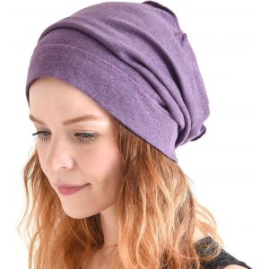 Ulteronixshop-Bonnet Slouch en 100% Coton Bio, Chapeau Homme Bouffant & Turban Chimio Femme, Slouchy Beanie Cap en Mode Hipster - Neuf