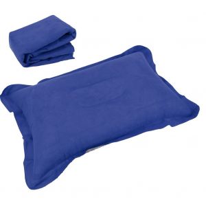 Oreiller Gonflable Pliable Pour Voyage En Plein Air, Coussin D'air, Appui-Tete Pour Camping-Car, Voiture, Avion (Bleu) - Neuf