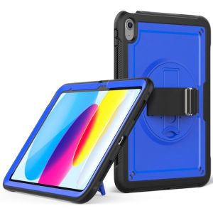 Étui Support Avec Poignée En Miel Pour Ipad 11 11e Génération / 10.9 10e Génération 2022/2025 - Bleu Foncé - Neuf
