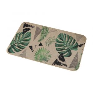 Tapis De Porte En Lin Antid&eacute;rapant Et Caoutchouc, 40 X 60 Cm, Absorbant, Pour Salle De Bain, Cuisine Et Entr&eacute;e. - Neuf