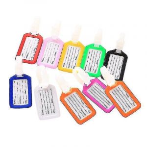 10 Pcs Étiquette De Bagage Sac À Main Sac À Main Id Étiquette De Valise Nom Porte-Nom Pour Voyager (Couleur Aléatoire) CY - Neuf