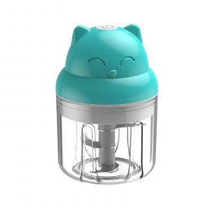 Hachoir &Agrave; Ail Portable, Robot Culinaire, Hachoir &Agrave; Viande Sans Fil Avec Chargement Usb Pour L&eacute;gumes, Poivrons, Oignons, &Eacute;pices (Bleu) - Neuf