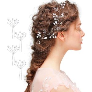 Kal-Bandeau De Mariage Cheveux Vigne Cristal Perle Bijoux Accessoires De Cheveux Pour Femmes Filles - Neuf