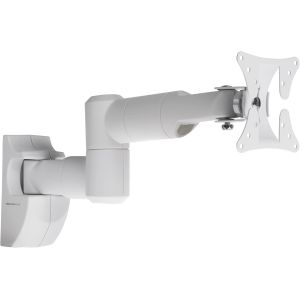Proper Support Mural À Bras Pivotant Pour Tv 19"" À 28"", Double Pivot, Vesa De 100 X 100, Blanc Pb126 - Neuf