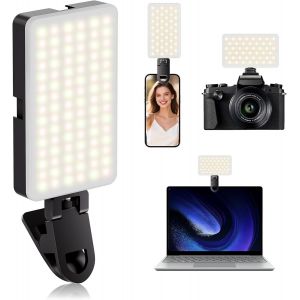 90 Led Lumi&egrave;re T&eacute;l&eacute;phone Selfie Light, 3 Modes D'&eacute;clairage Ajust&eacute;s Et 10 Niveaux De Luminosit&eacute; Pour T&eacute;l&eacute;phone, Cam&eacute;ra, Ordinateur Portable, Appareil Photo, Maquillage, Vlog - Neuf
