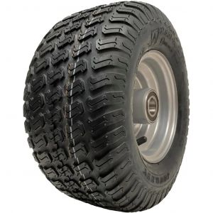 13x6.50-6 Grass Lawnmower Tyre & Steel Wheel Rim Journey P332 25mm 6205 Bearings - Neuf