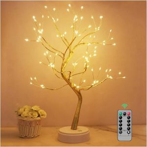 Subzonal-Arbre Lumineux Led, Lampe Arbre Lumineux 8 Modes, Branches Lumineux Led Avec T&eacute;l&eacute;commande, Usb/Aliment&eacute; Par Batterie, Pour La D&eacute;coration De F&ecirc;te De Mariage - Neuf