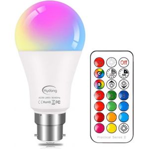 Kalanka-Ampoule Led Couleur B22 10w Changement De Couleur Dimmable Led Bulbs 12 Choix De Couleurs,21 Key T&iquest;&iquest;L&iquest;&iquest;Commande Compris Pour La D&iquest;&iquest;Coration De La Maison/Bar/&iquest;&iquest;Clairage Ambiant Ktv, Rgb - Neuf