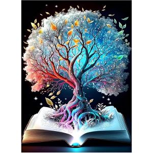 Ayuhr-Passez La Souris Sur L'image Pour Zoomer 5d Diamond Painting Diamond Painting Arbre Magique Diy Arbre De Vie Peinture En Diamant Kits Pour Murale Décoration 30x40cm - Neuf