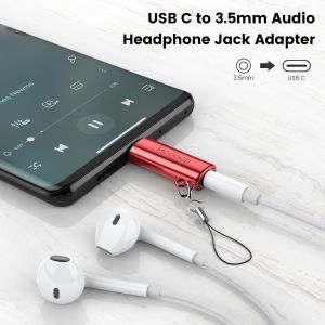 Usb C To 3.5mm Jack,Type C Adapter Headphone Auxiliary Microphone Dongle Zinc Alloy Audio High Resolution Compatible With Galaxy S24 S23 S22 Ultra S20 Fe A53 Note 20 Pixel 7.[G49] - Neuf