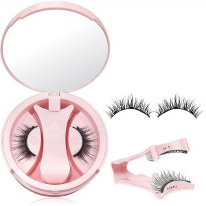 KALANKA-Faux Cils Magnetique,Cils Magnetique Naturel R&eacute;utilisables avec Applicateur,Look Naturel Self-Stick Lashes, Aucune Colle N&eacute;cessaire,Facile &agrave; Appliquer(Style H01) - Neuf