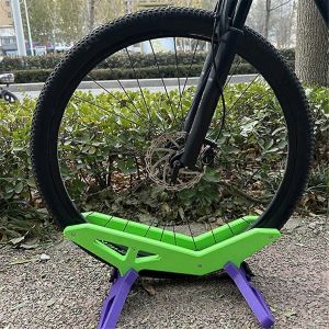 Support De Velo Universel Au Sol, Support De Velo Reglable, Etagere D'affichage Pour Velo A Roulettes Pour Interieur Et Exterieur - Neuf