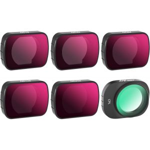 Lot De 6 Filtres Nd Mini 4 Pro Multi-Couches Pour Drones Dji Mini 4 Pro (Cpl, Nd16, Nd32, Nd64, Nd128, Nd256)-G&eacute;n&eacute;rique - Neuf