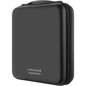 Range Cd, Bo&icirc;tier De Dvd Blue-Ray Eva De 192 Capacit&eacute;s Organisateur De Stockage De Disque Dur De Protection Pour Les Voyages En Voiture (192 Capacit&eacute;s, Noir192) - Neuf