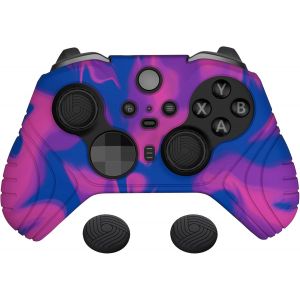Pour Xbox Elite Series 2 Accessoires Coque Protection Pour Xbox Elite 2 Manette Housse Silicone Controller Cover Skin Avec Capuchon Joystick-Rose & Violet & Bleu,Édition Samouraï.[R511] - Neuf