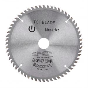 Disque de coupe pour scie circulaire en carbure de 7 po (180 mm) a 60 dents pour bois et plastique - Neuf